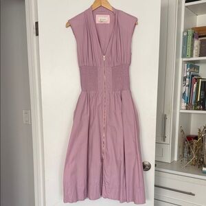 The Tommie Zip Front Midi Dress